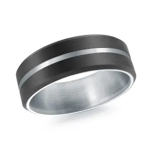 14K White Gold Ring from the Noir Collection by Malo - MRDA-164-7W