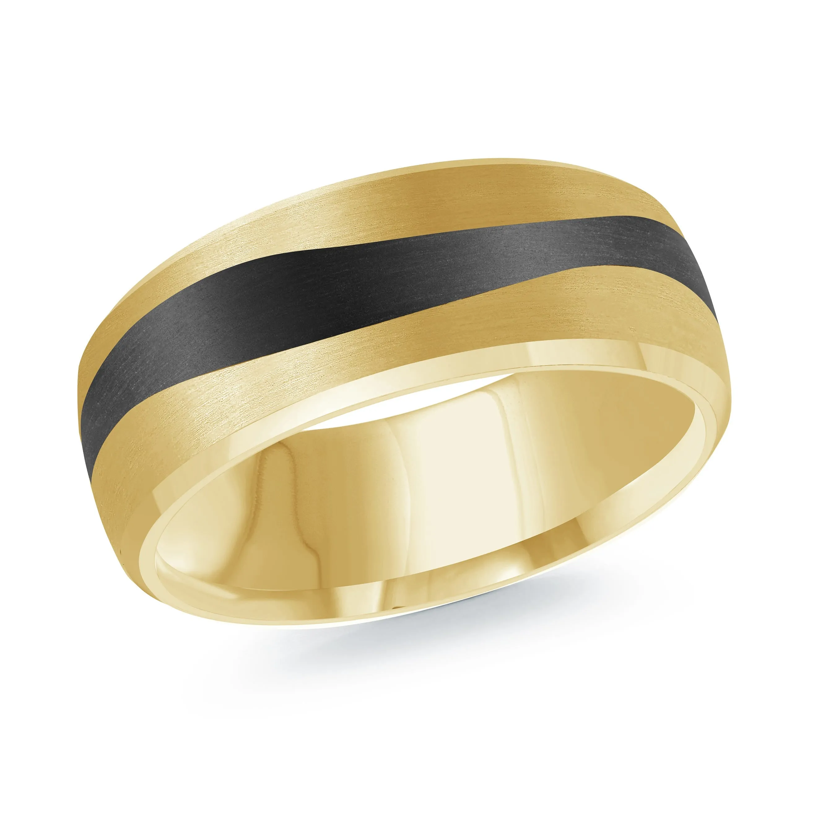 14K Yellow Gold Ring from the Noir Collection by Malo - MRDA-153-7Y