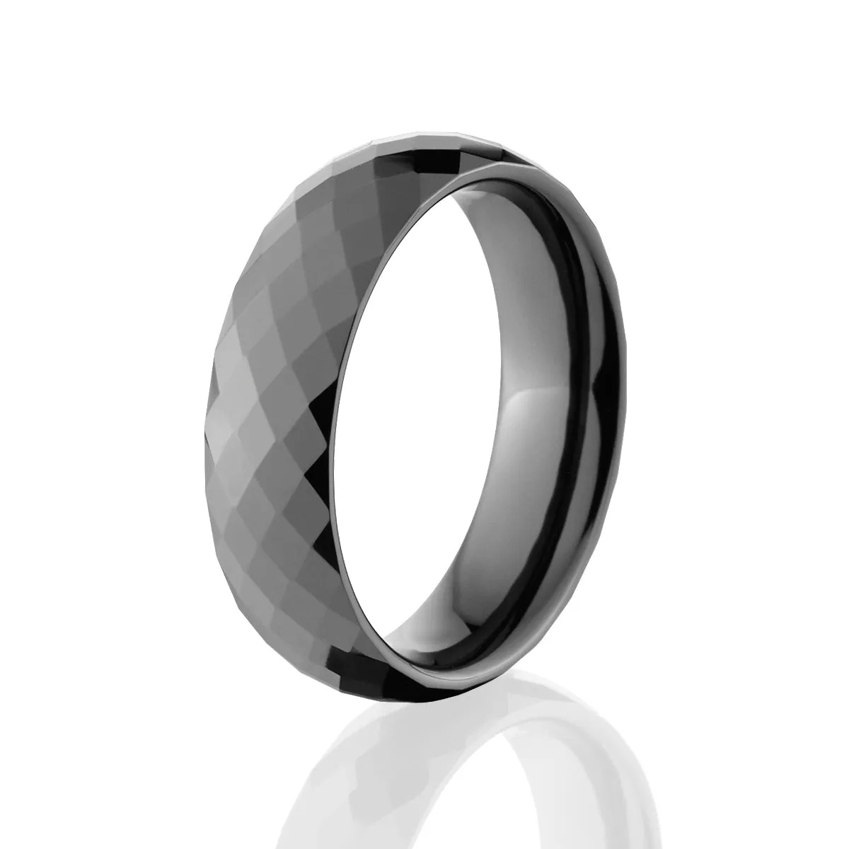 6mm Black Ceramic Band- Men's Wedding Rings