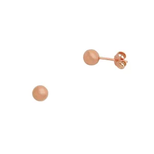 9ct Rose Gold Ball Stud Earrings 3mm