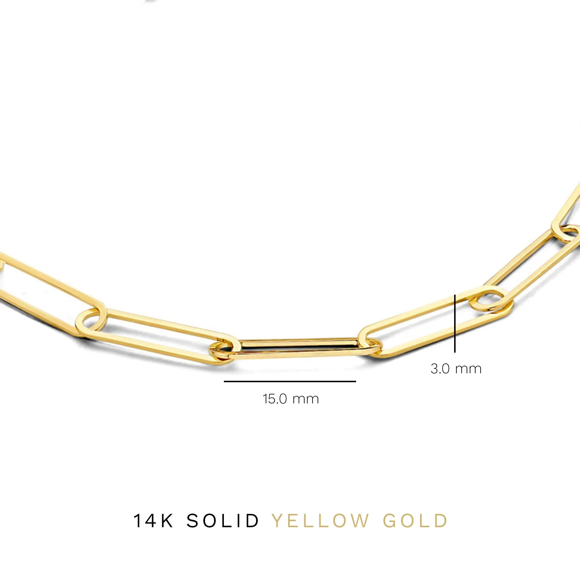 Aidee Odile 14 karat gold link bracelet