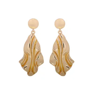 Alloy Water Ripple Exaggerated Earrings - Vienna Verve Collection