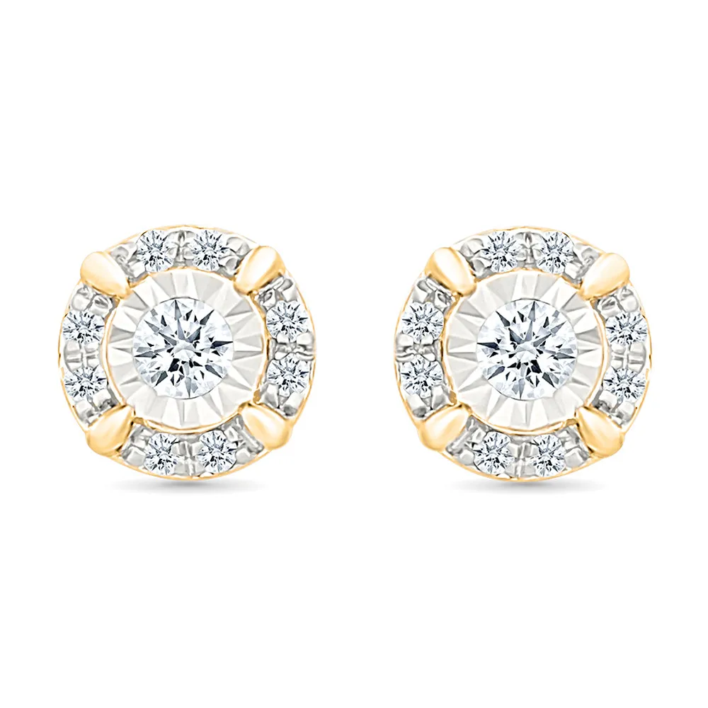 Antique Gold & Diamond Earrings