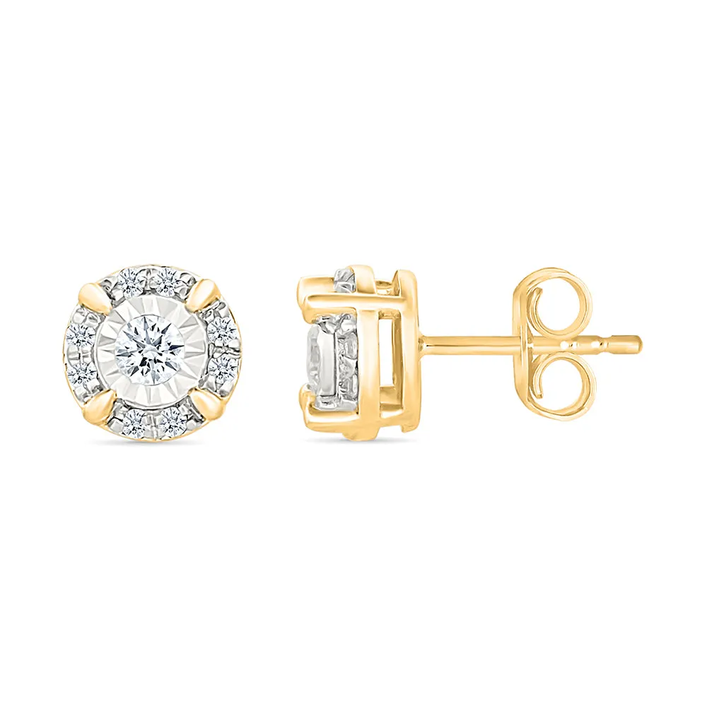 Antique Gold & Diamond Earrings