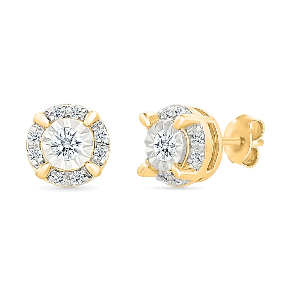 Antique Gold & Diamond Earrings