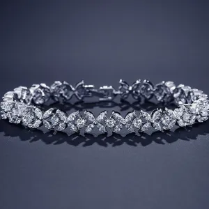 Aurelia Floral Marquise Crystal Bridal Bracelet