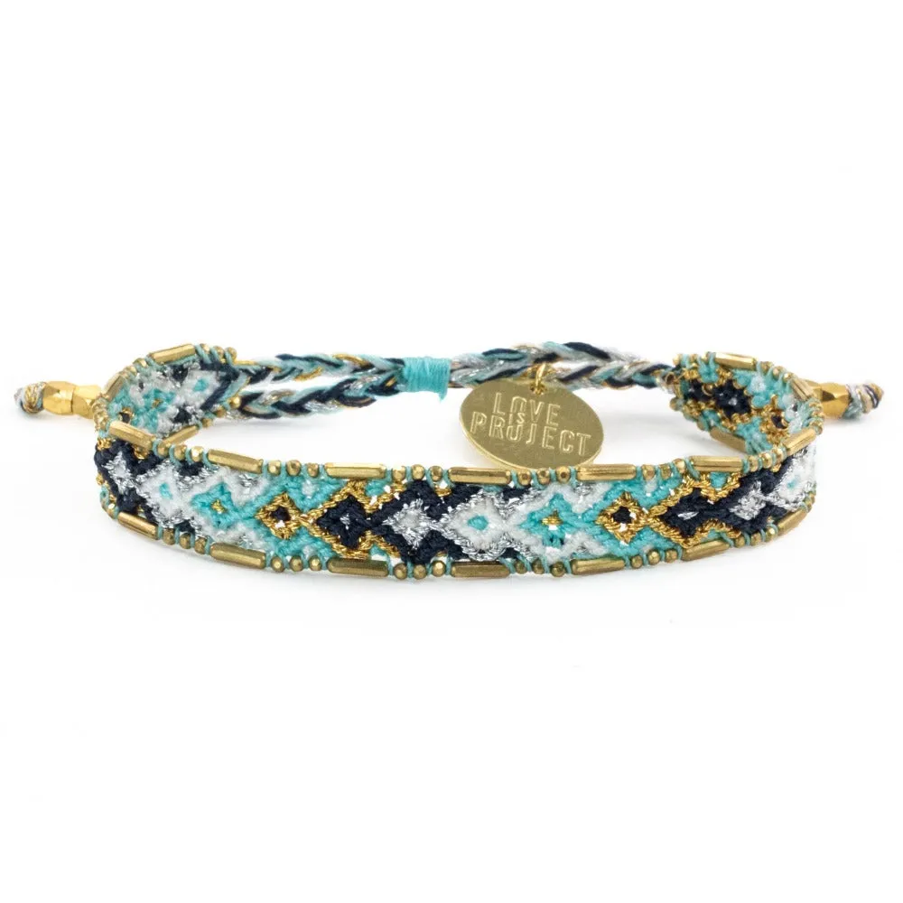 Bali Metallic Friendship Bracelet - Ice Frost