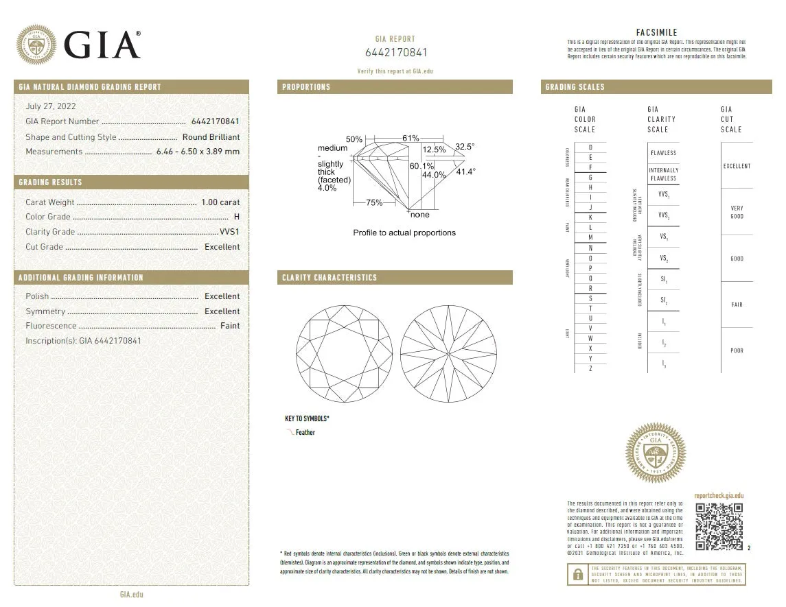 Beauvince GIA HVVS1 Certified 2.00 Carat Round Solitaire Diamond Studs