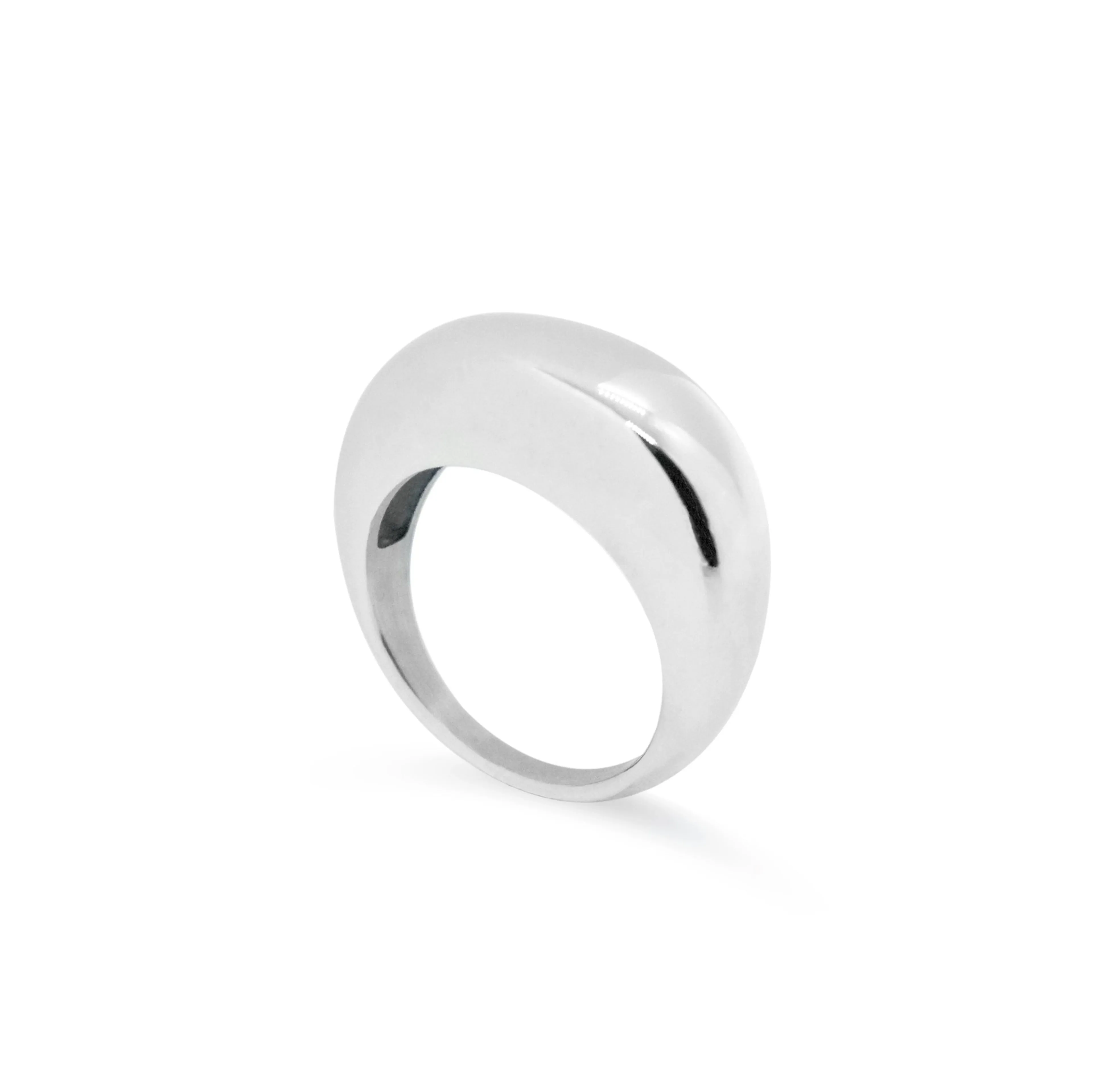 CAPRI SILVER DOME BUBBLE RING