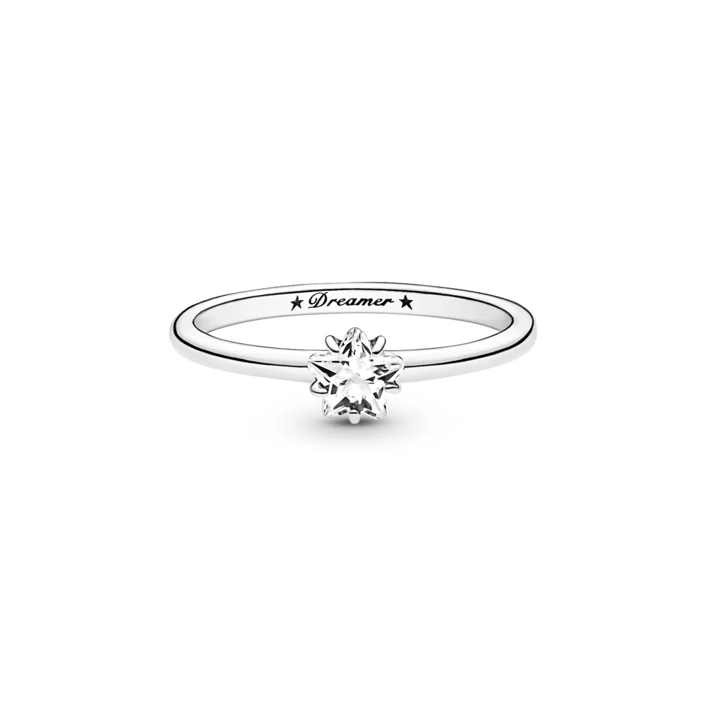 Celestial Sparkling Star Solitaire Ring