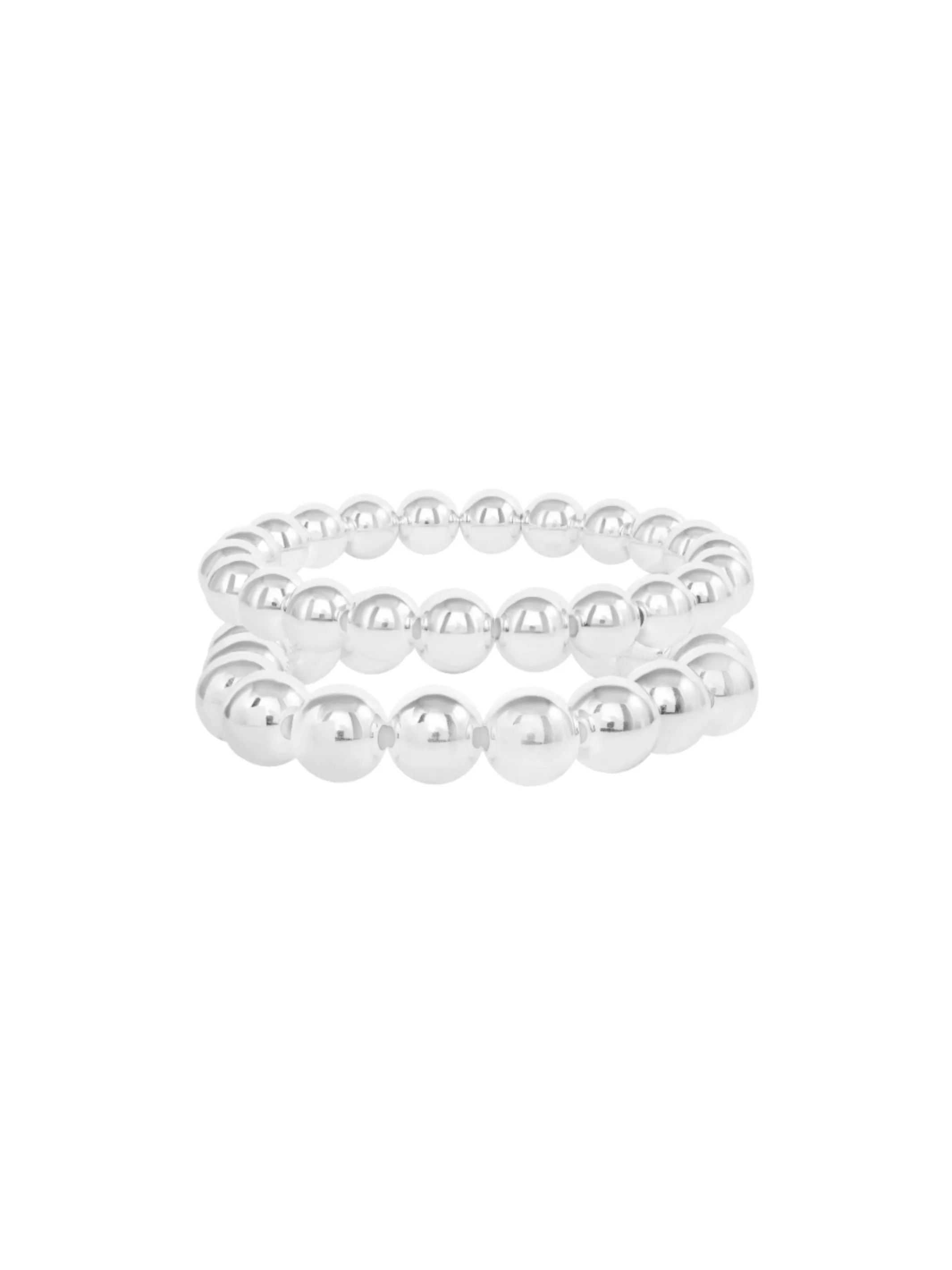 Chunky Stretch Bracelet Set - 8mm   10mm