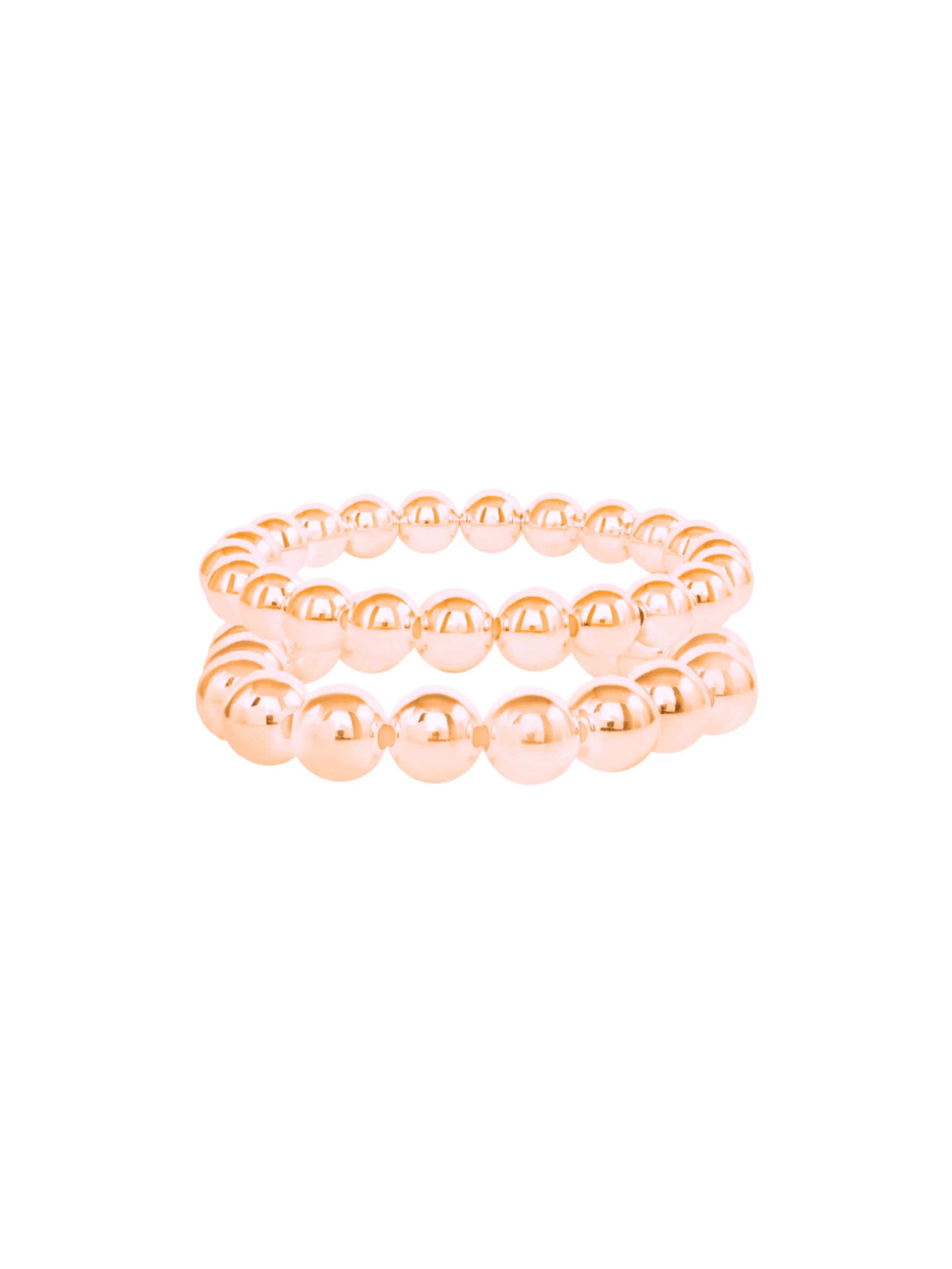 Chunky Stretch Bracelet Set - 8mm   10mm