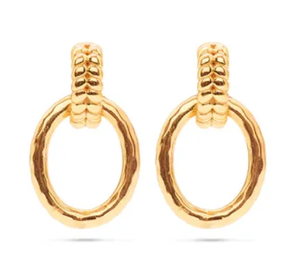 Cleopatra Regal Link Earrings- Gold