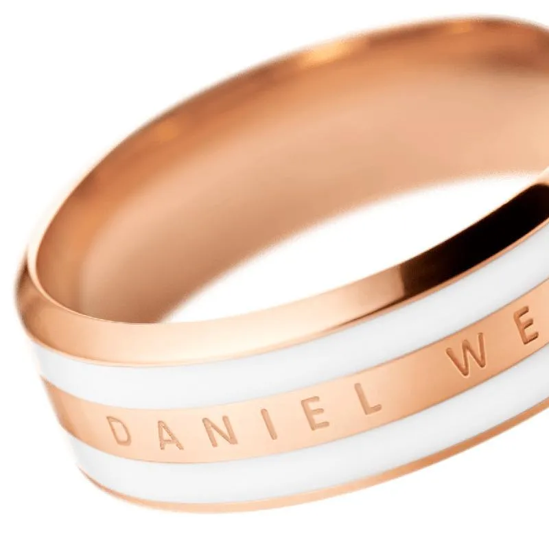 Daniel Wellington  Emalie Ring Satin White Rose Gold