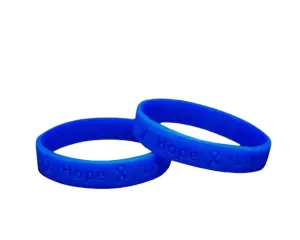 Dark Blue Silicone Bracelets (Child Size)