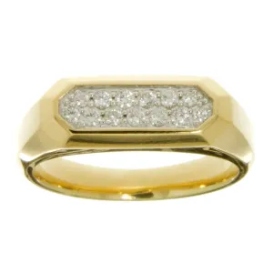 David Yurman Streamline 18K Diamond Signet Ring