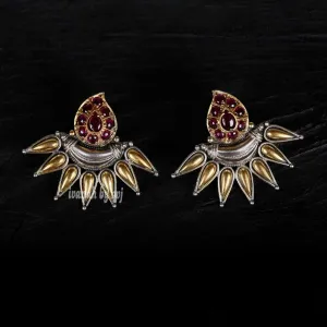 Designer Dual Tone Earrings