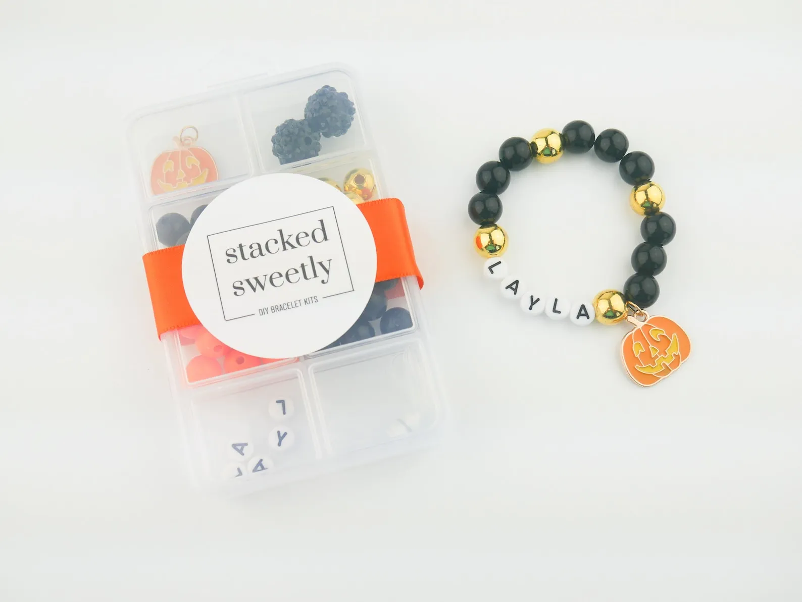 DIY Halloween Bracelet Craft Kit from Stacked Sweetly