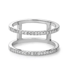 Double Band Diamond Ring