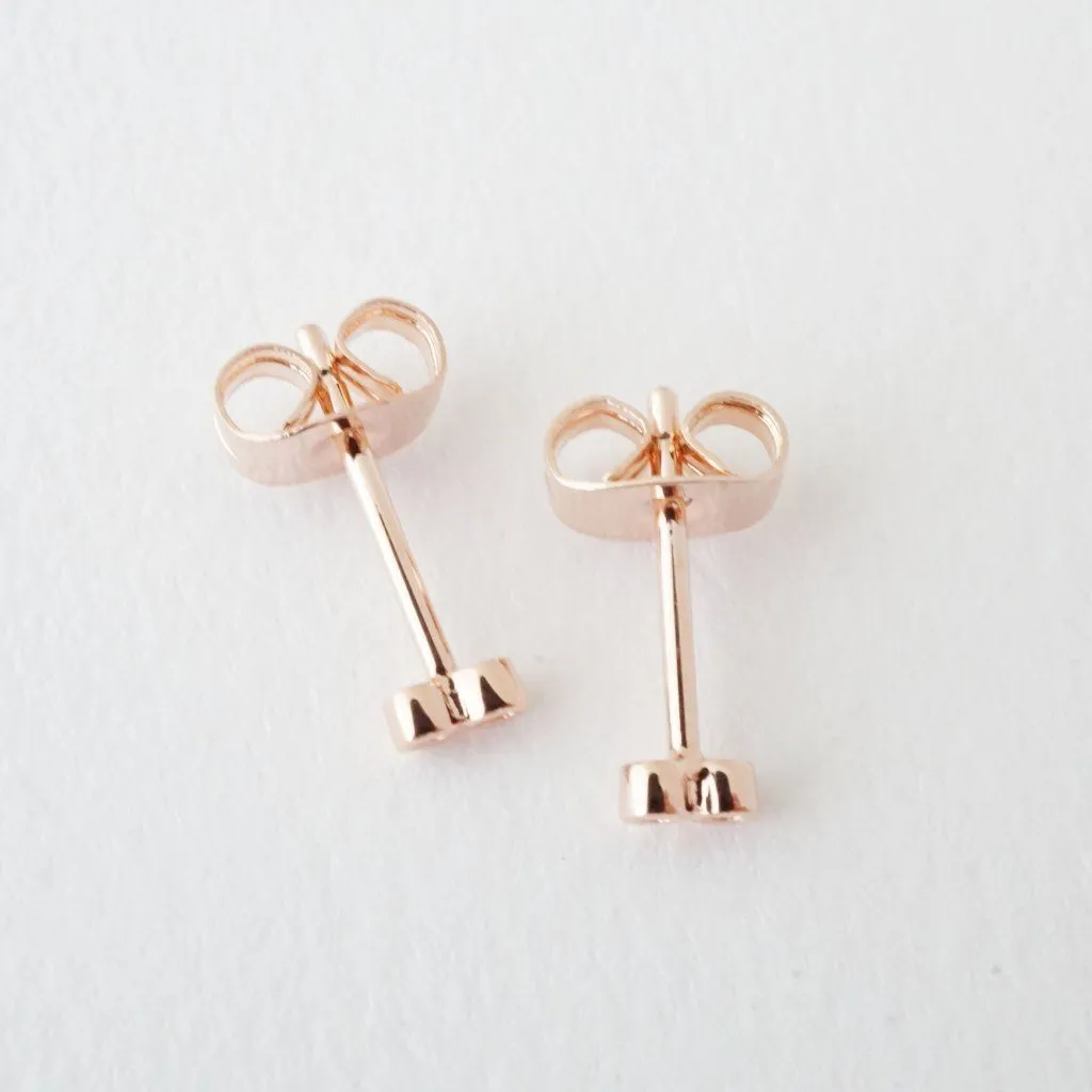 Double Crystal Stud Earrings