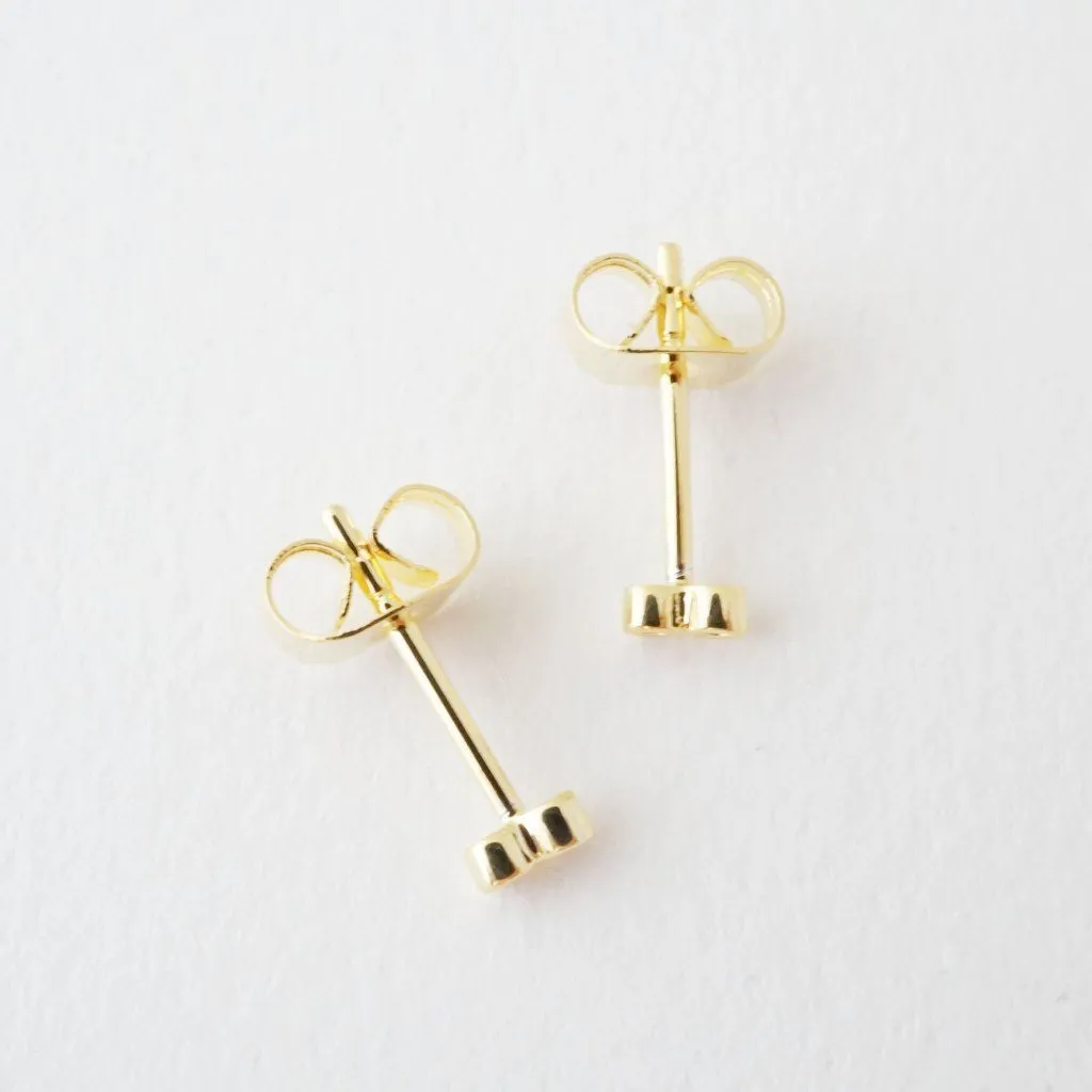 Double Crystal Stud Earrings