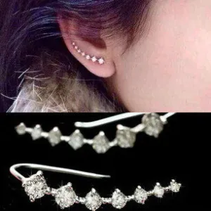 Ear Cuff Wrap Crystal High Quality Summer Style Ear Cuff Piercing Clip Earrings For Women