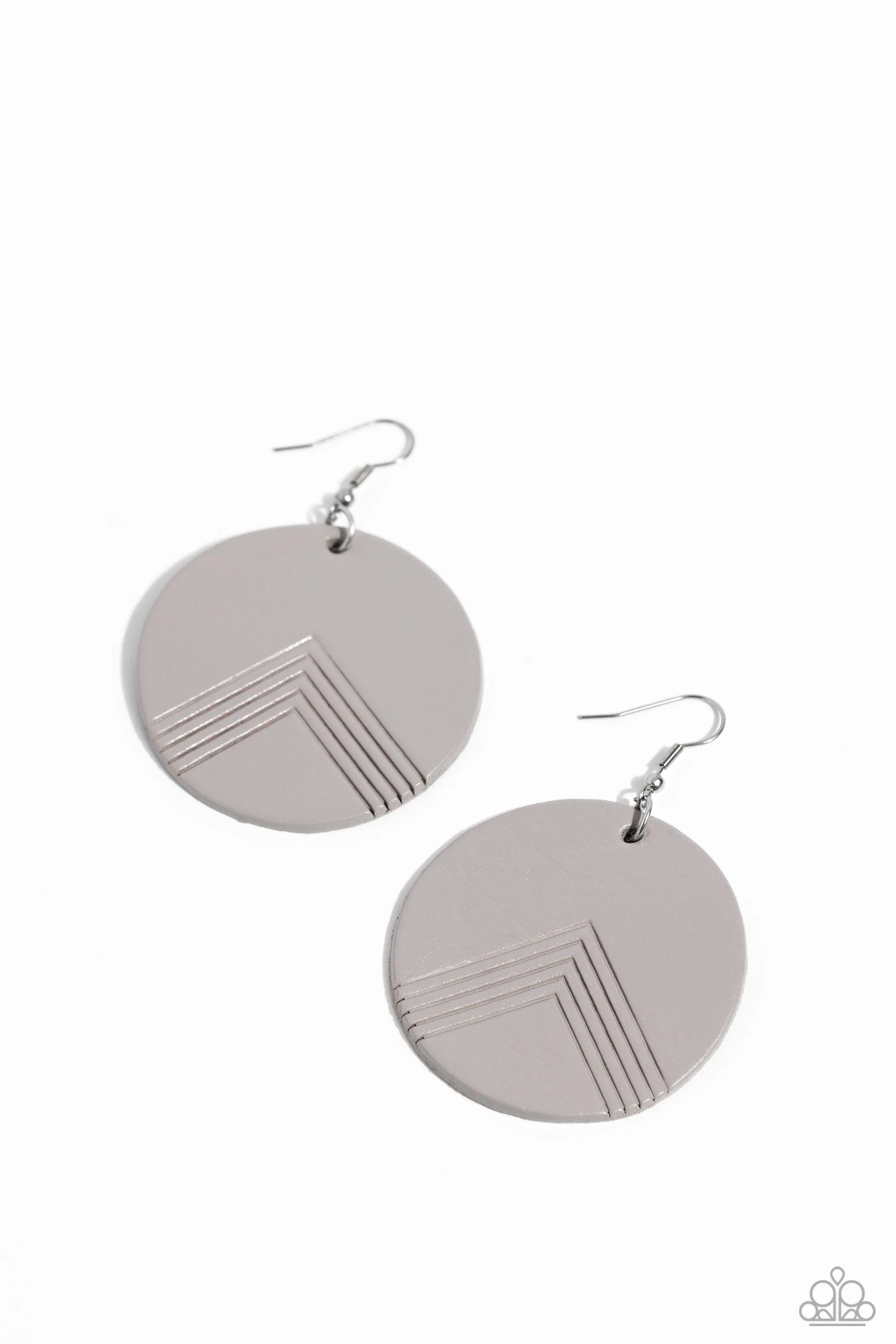 Earrings On the Edge of Edgy - Silver E2360