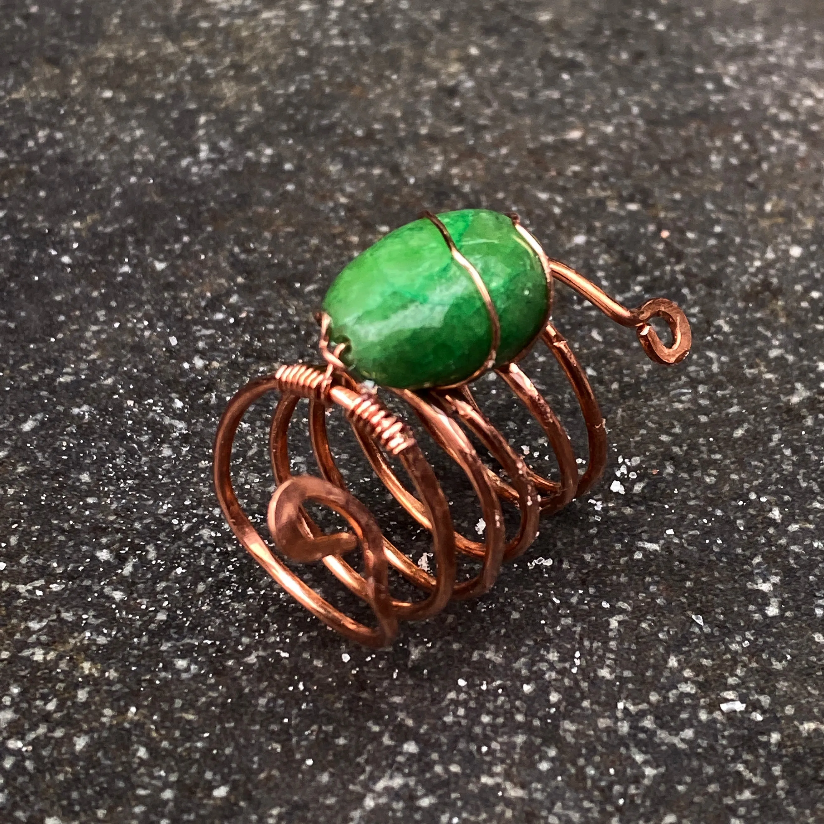 Emerald and Copper Ring