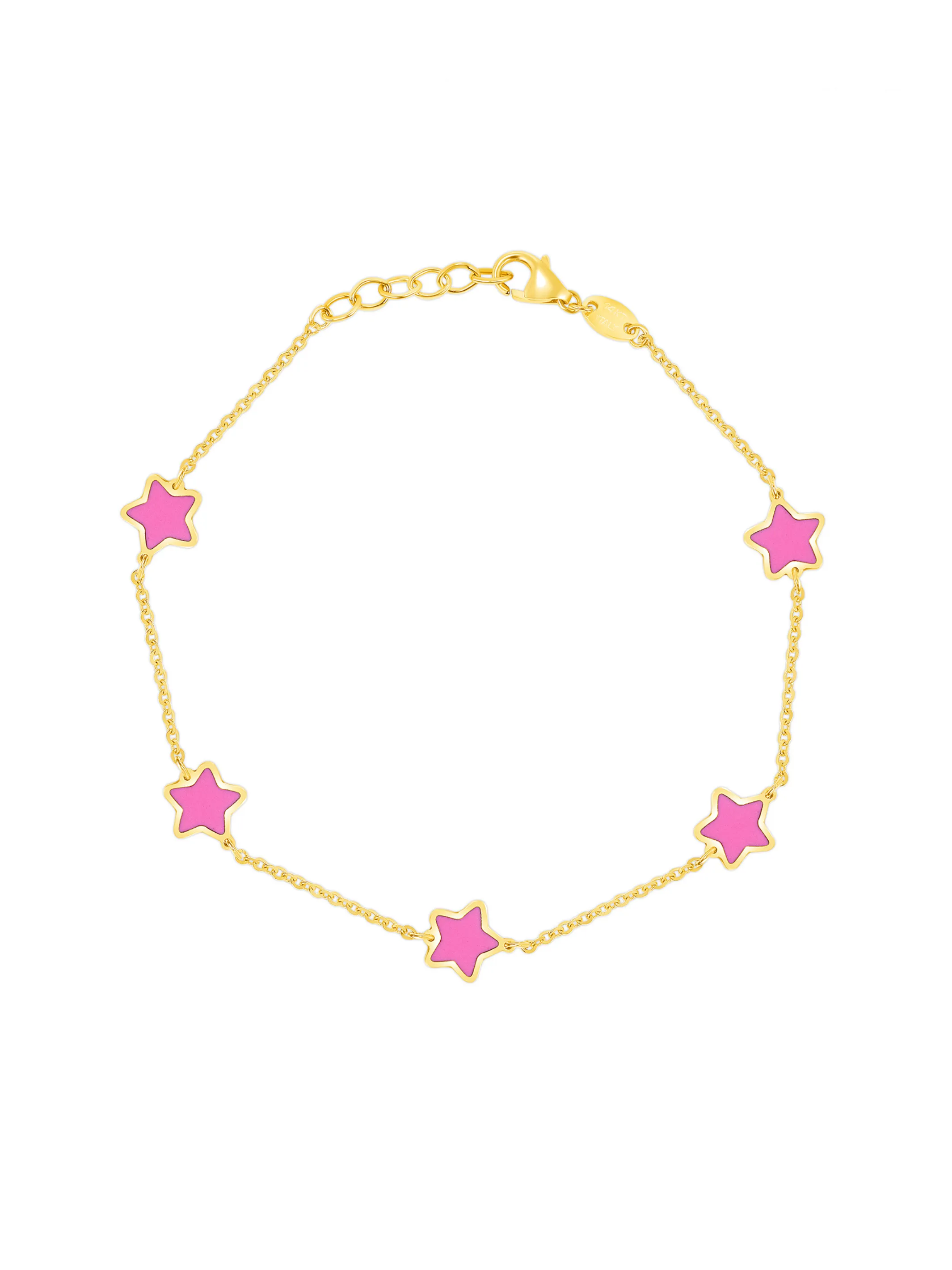 Endless Star Pink Bracelet 14K