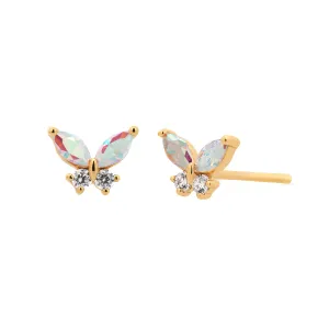 Gold Chrysalis Studs