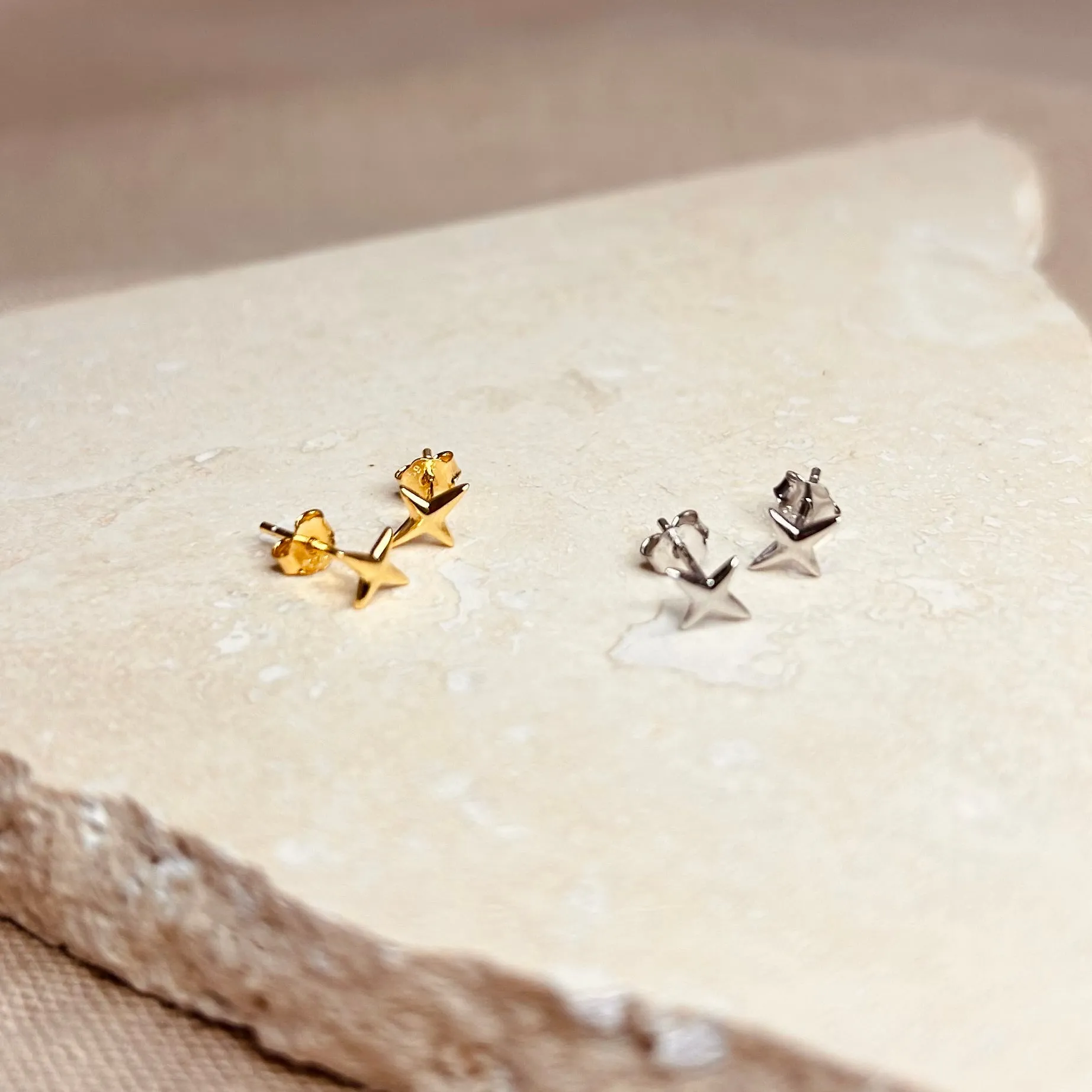 Gold or Silver Starlight Studs