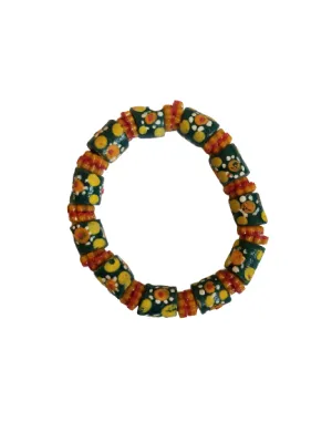 Green Yellow and Orange Bella Africa Bracelet