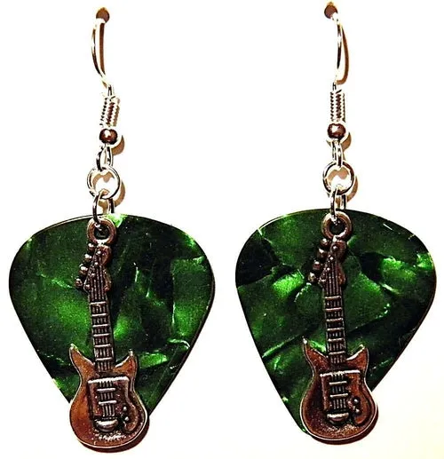 Handmade Guitar Pick Earrings | Guitar