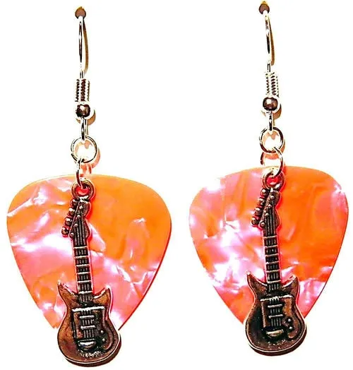 Handmade Guitar Pick Earrings | Guitar