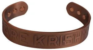 Hare Krishna Religious Magnetic Copper Bracelet for Arthritis & Pain Relief