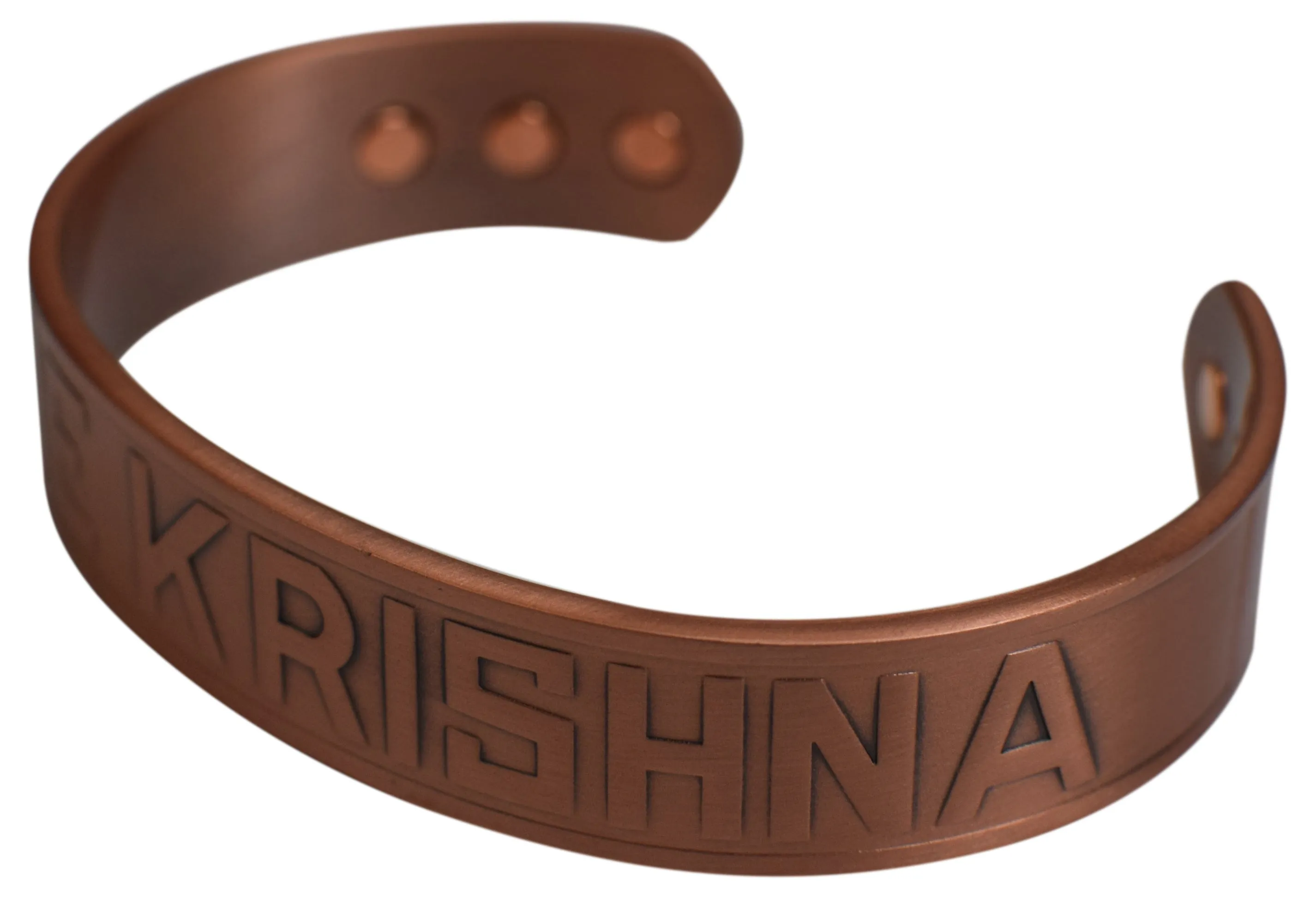 Hare Krishna Religious Magnetic Copper Bracelet for Arthritis & Pain Relief