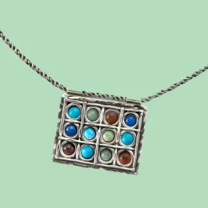 Hoshen stones meaning - Hoshen Necklace Israeli Jewish Necklace Gift.