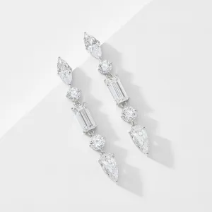 INVITATION ONLY MULTI CZ LINEAR EARRINGS