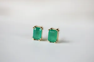 Little Gold Lake Studs (Green Onyx)