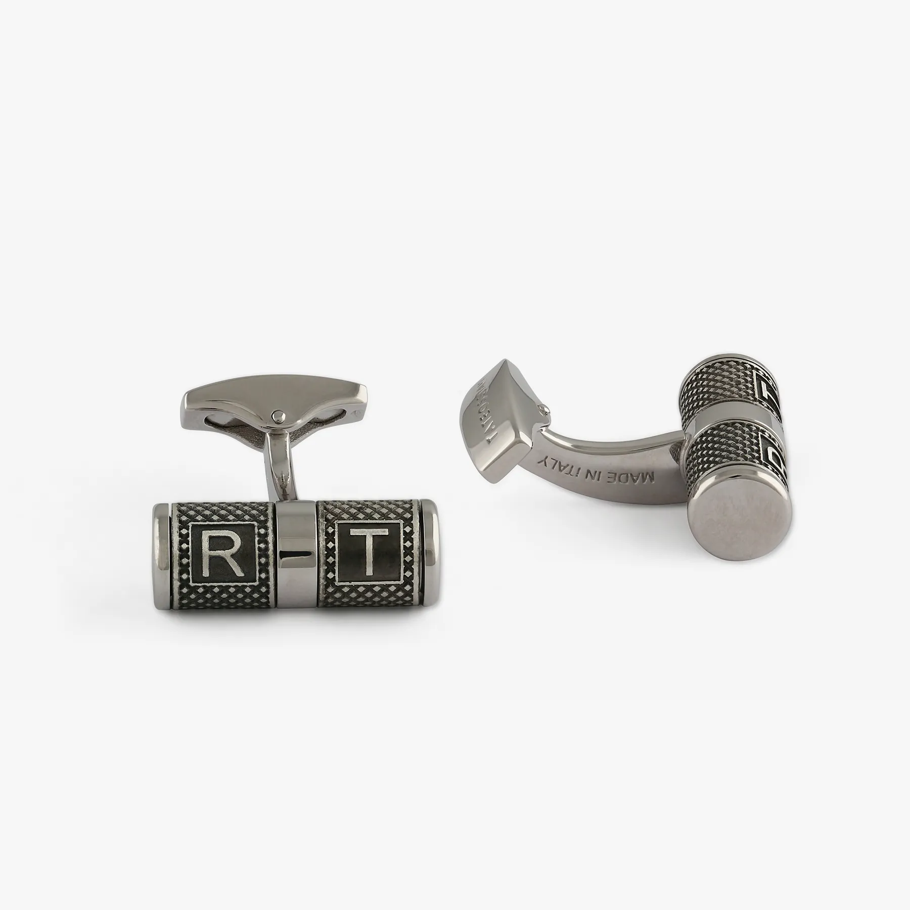 Lucky Me Cufflinks In Rhodium Plated Silver