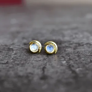 Lunar - Moonstone Studs