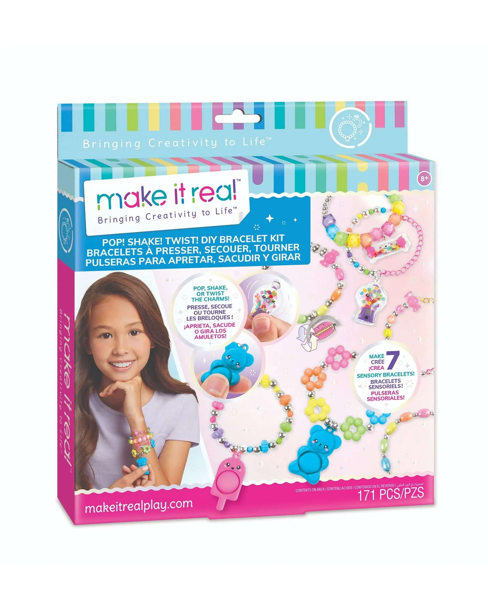 Make It Real Pop! Shake! Twist! DIY Bracelet Kit