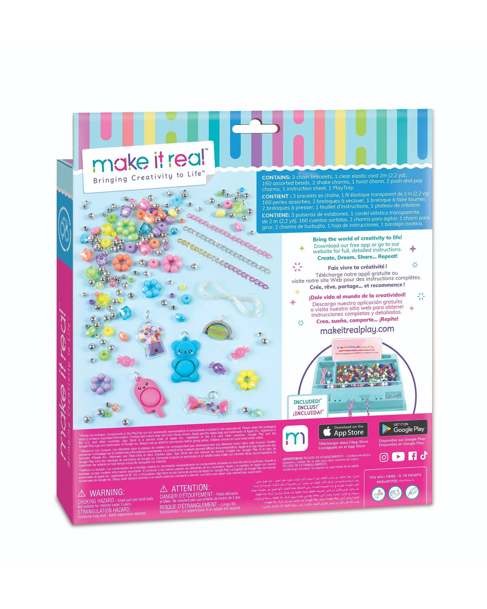 Make It Real Pop! Shake! Twist! DIY Bracelet Kit