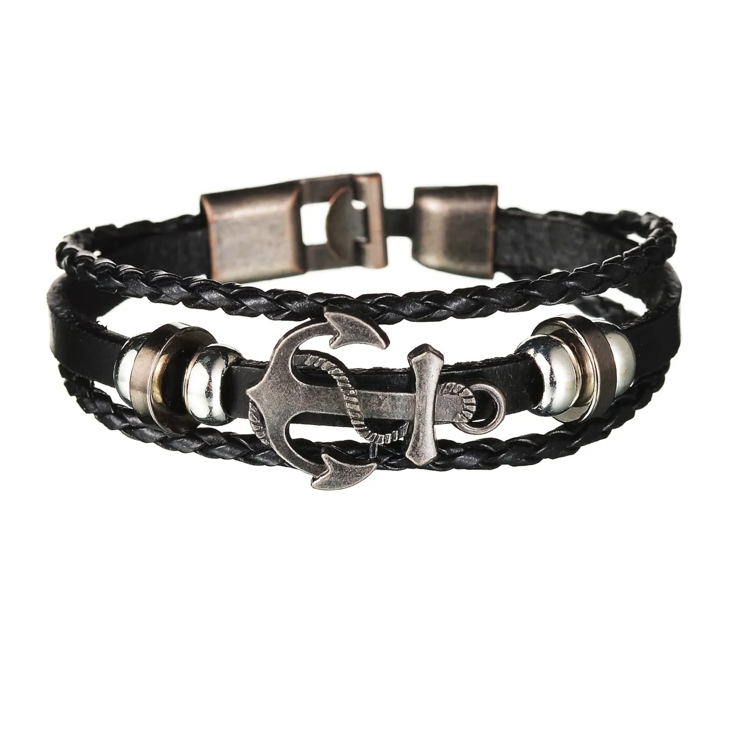 Mens Gothic Layered Bracelet