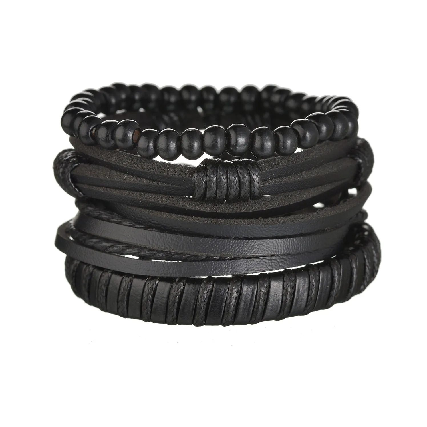 Mens Gothic Layered Bracelet