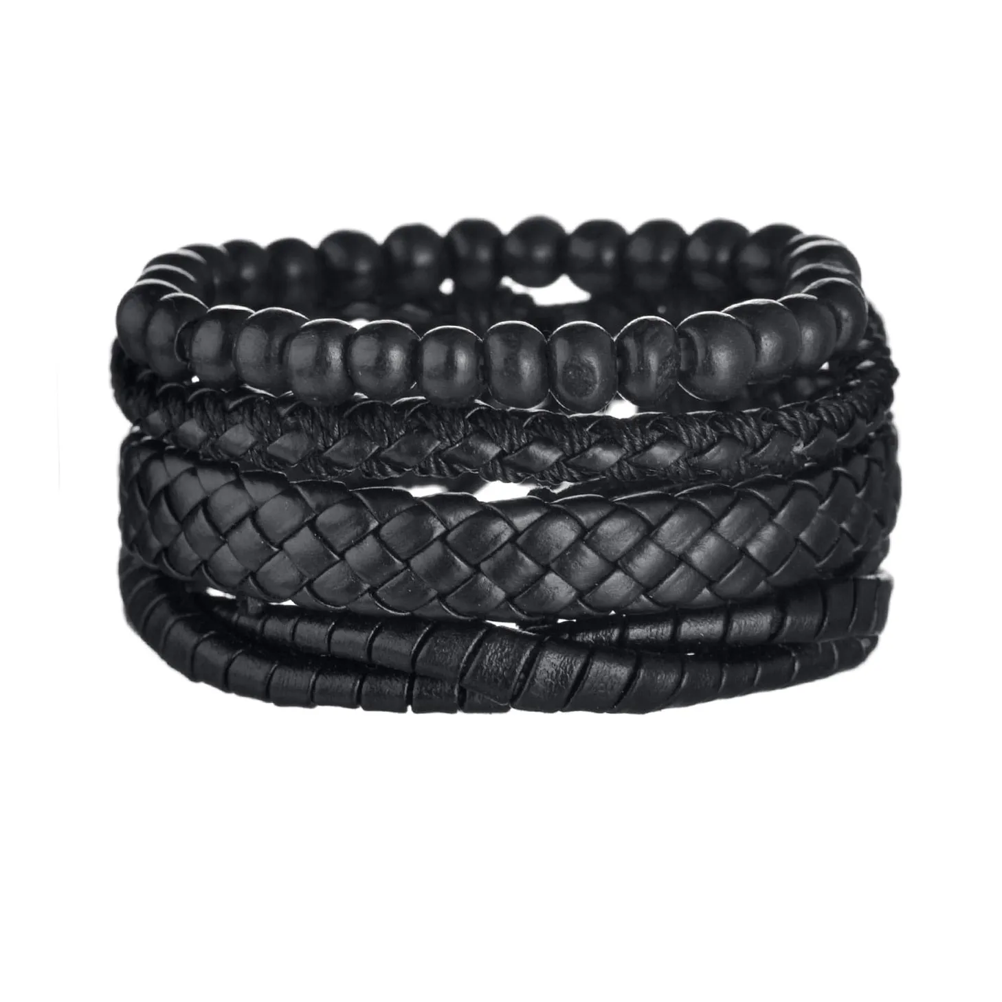 Mens Gothic Layered Bracelet