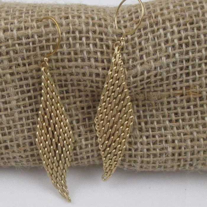 Mesh Gold Earrings