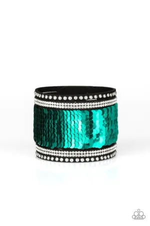 Paparazzi Bracelet ~ MERMAIDS Have More Fun - Green