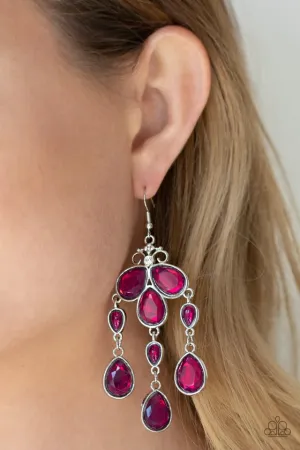 Paparazzi Earring ~ Clear The HEIR - Purple