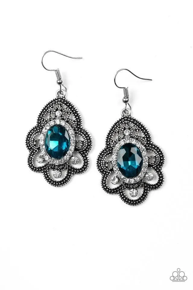 Paparazzi Earring ~ Reign Supreme - Blue